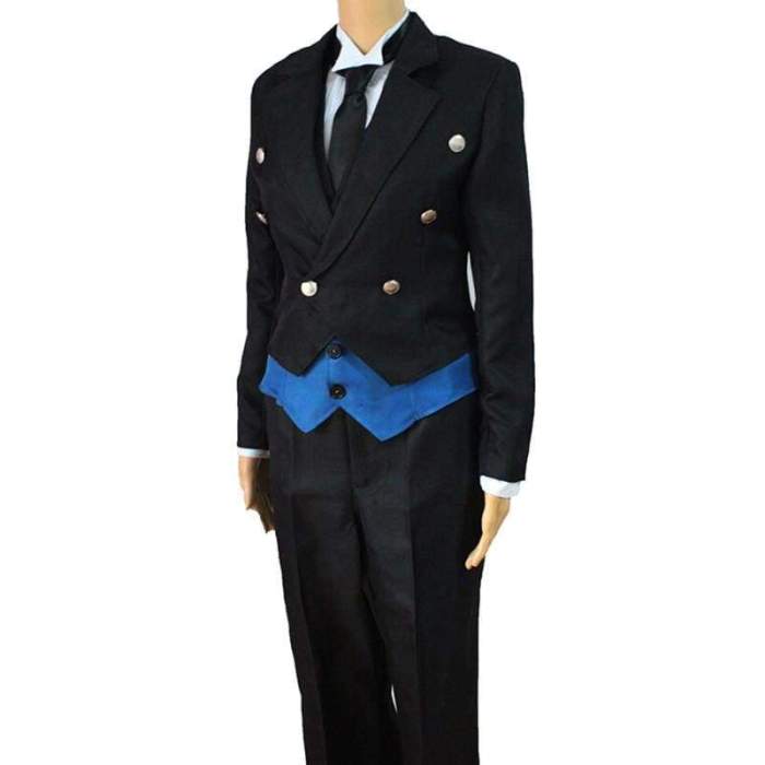 Black Butlers Cosplay Sebastian Michaelis Costume Unisex Adults Tuxedo Uniforms Costumes Full Suit