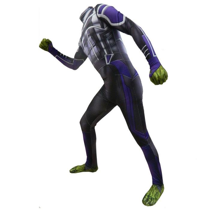 Avengers 4 Endgame Hulk Jumpsuit Cosplay Costume Adult