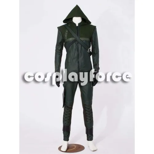 Deluxe Green Arrow Oliver Queen America Cosplay Costume