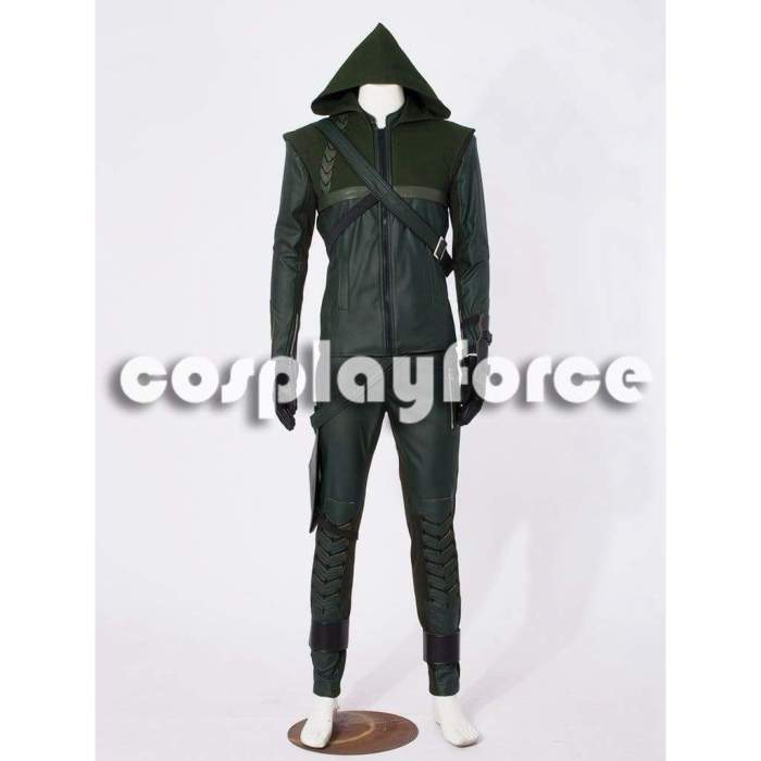 Deluxe Green Arrow Oliver Queen America Cosplay Costume
