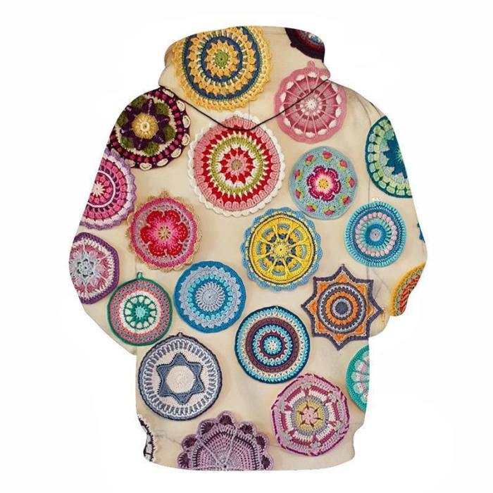 Multi-Color Mandala Print 3D - Sweatshirt, Hoodie, Pullover