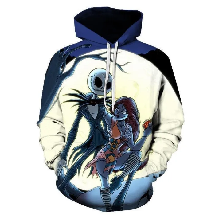 Sally Jack Sweatshirt Skellington 3D Hoodie