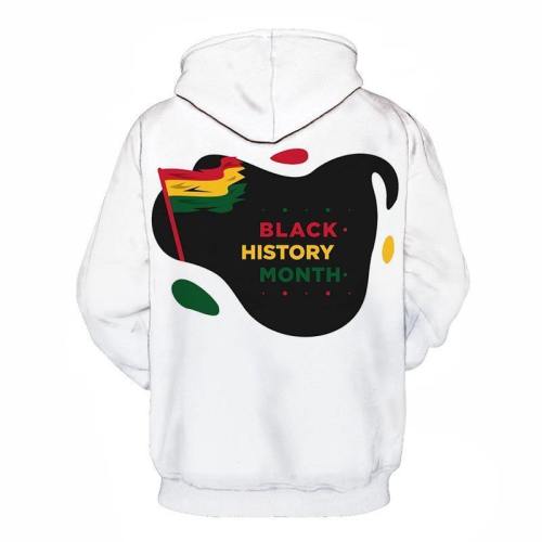 White Flag Black History Month 3D - Sweatshirt, Hoodie, Pullover