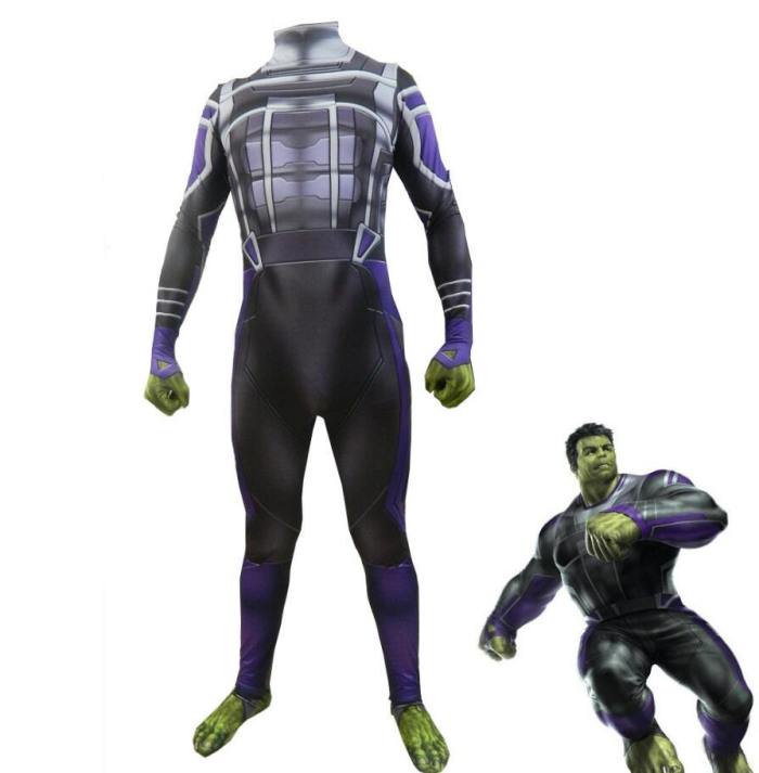 Avengers 4 Endgame Hulk Superhero Robert Bruce Banner Cosplay Costume