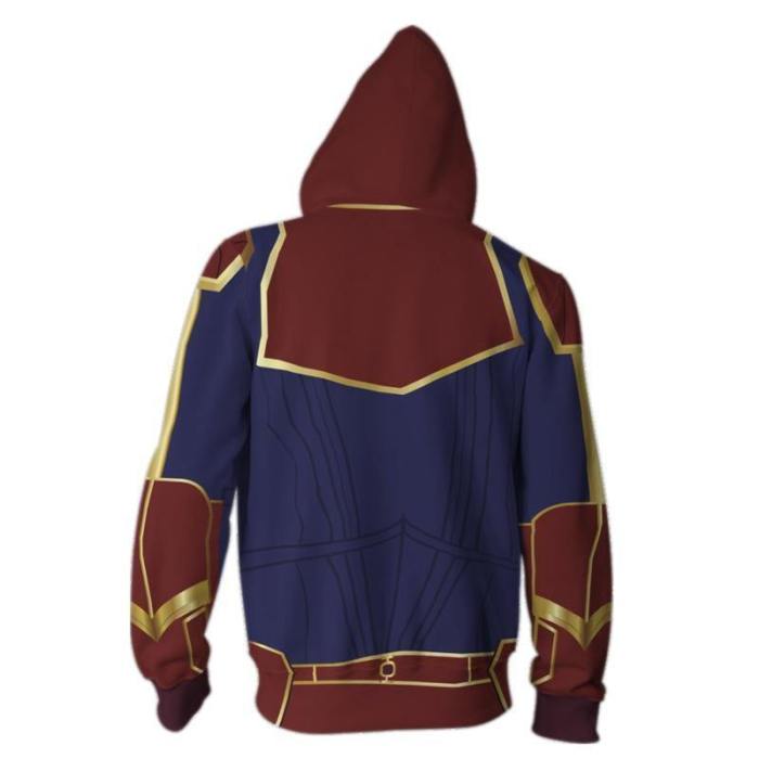 Captain Marvel Cosplay Costume Carol Danvers Sweatshirt Cosplay Costume