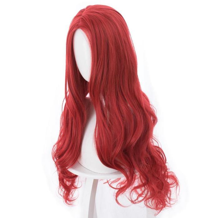 Aquaman Mera Cosplay Wig Red 85Cm
