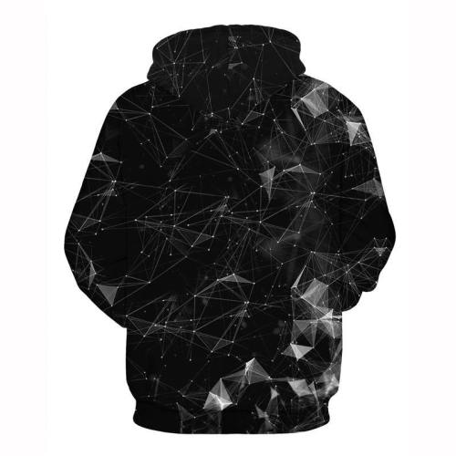 Black Galaxy 3D Print Hooded Sweatshirt