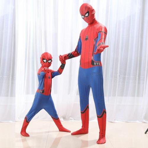 Adult Kids Avengers Spiderman Homecoming Suit Halloween Costume