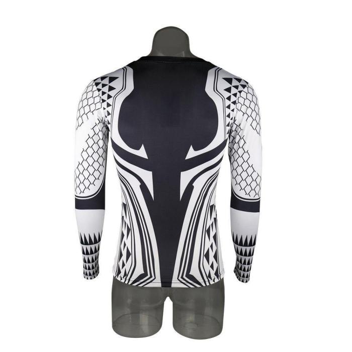 Aquaman Compression Shirt Man 3D Printed T Shirts Comics Cosplay Costume Long Sleeve Tops