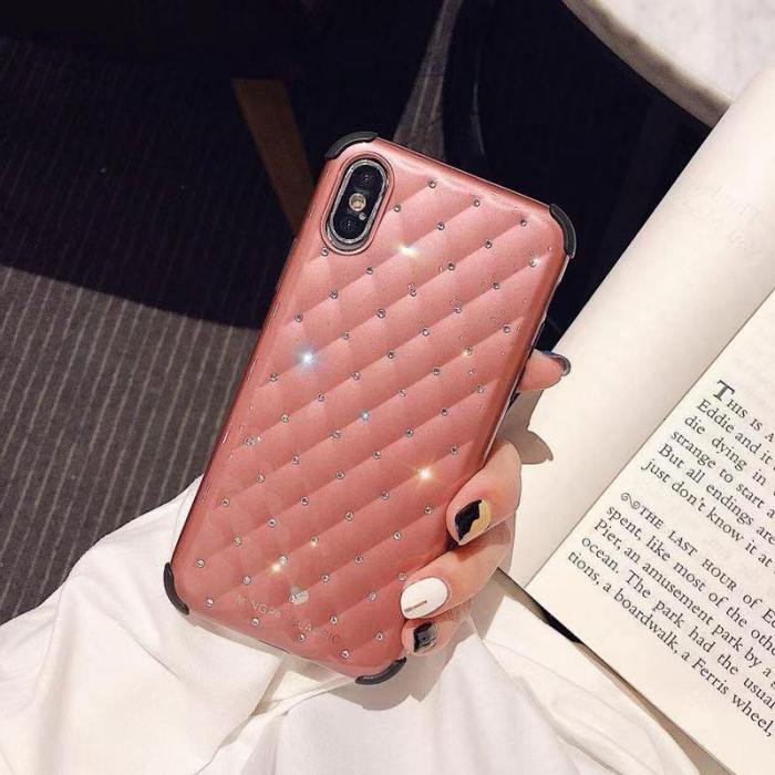 Shiny Quilted Jewel Phone Case