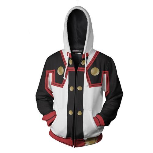 Unisex Sao Hoodies Sword Art Online Zip Up 3D Print Jacket Sweatshirt