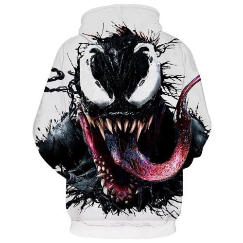 Spider Venom Adult Spiderman Sweatshirts Hoodie Hip Hop Pullover Tops