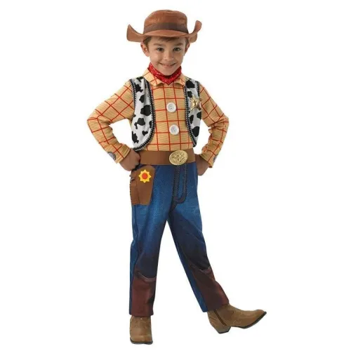Boys Toy Story Woody Deluxe Children Fancy-Dress Costume