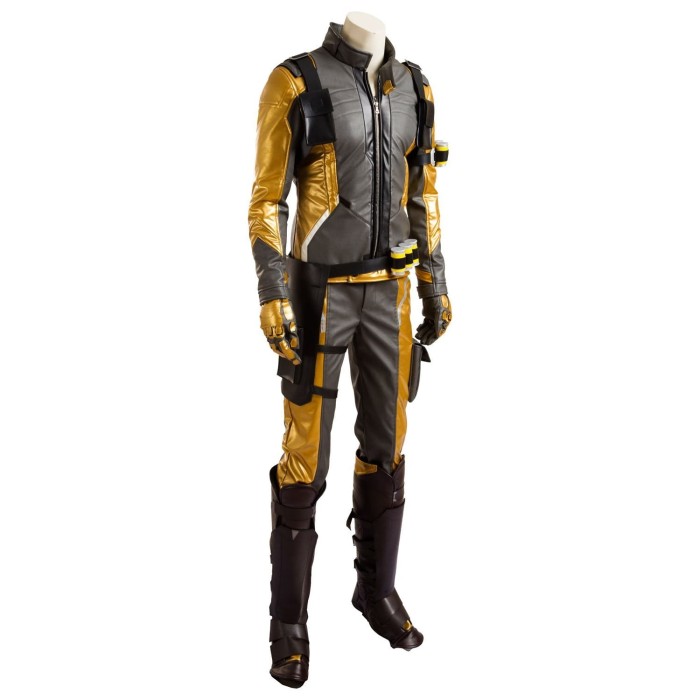 Overwatch Soldier 76 Bio Jack Morrison Gold Edition Outfit Cosplay Costume