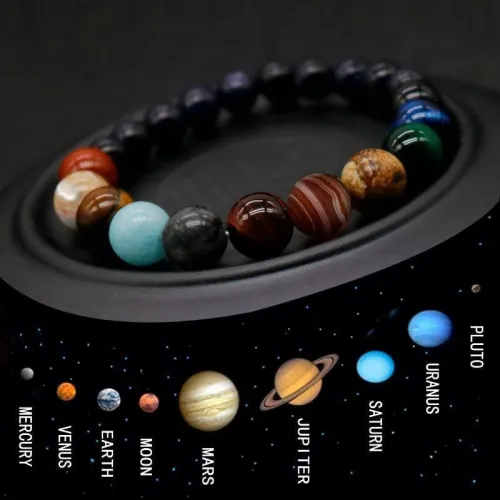 Beautifully Crafted Eight Planets Bead Bracelets--The Perfect Gift For Your Love Ones!