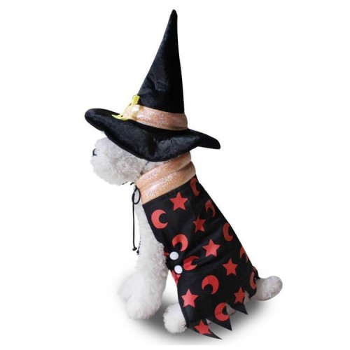 Wizard Cloak Pet Costume Halloween Party Pet Suit