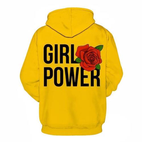 Red Rose Girl Power 3D - Sweatshirt, Hoodie, Pullover