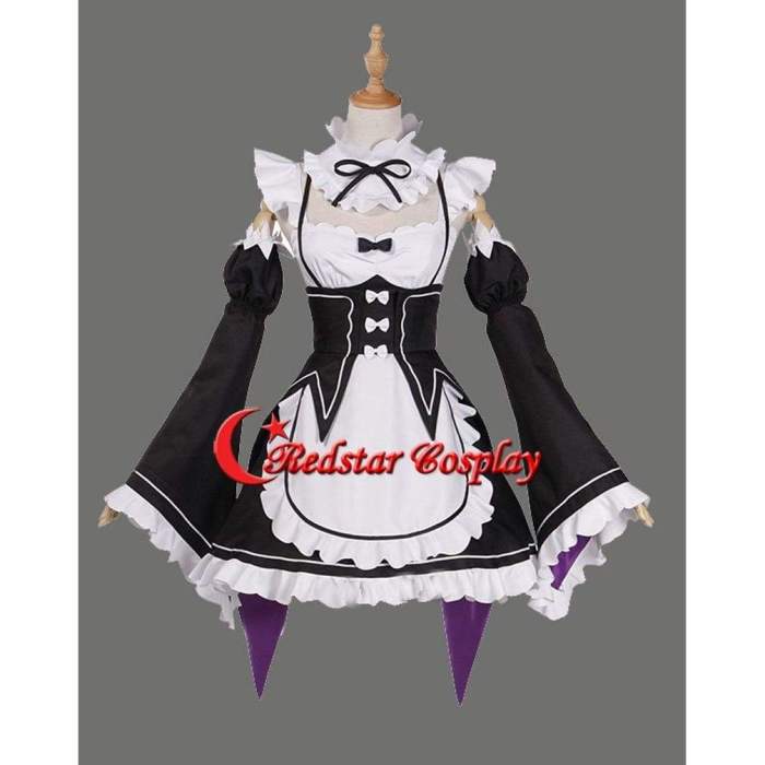 Re:Life In A Different World From Zero Rem Ram Cosplay Costume Dress Maid Suit