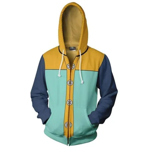 The Seven Deadly Sins Hoodie Grizzly'S Sin Of Sloth King 3D Zip Up Sweatshirt Unisex
