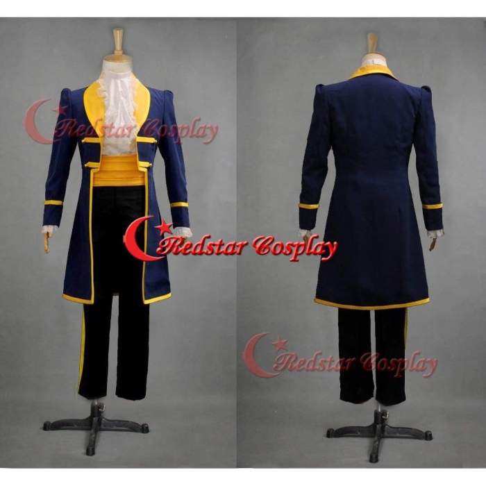 Mens Royal Prince Charming Beauty And The Beast Adam Cosplay Costume - For Adult Or Kids