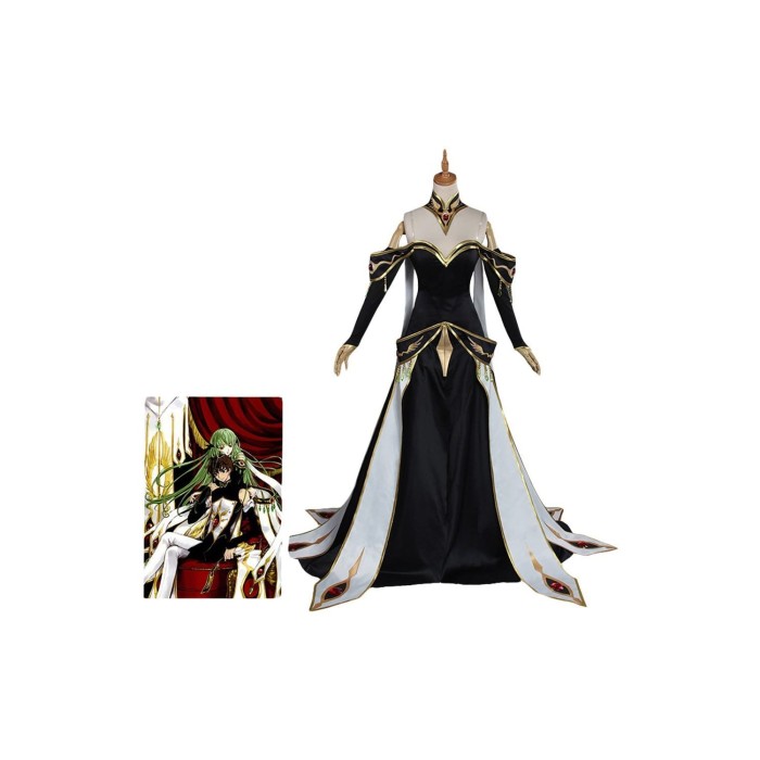 Code Geass Lelouch Of The Rebellion C.C. Outfit Cosplay Costume