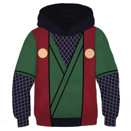 Kids Jiraiya Hoodies Naruto Pullover 3D Print Jacket Sweatshirt