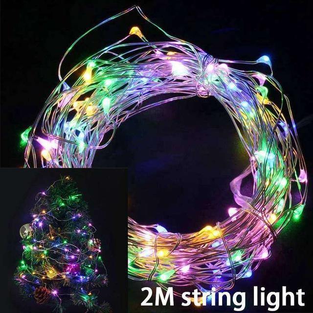 5M Led Copper Wire String Lights Romantic Wedding Fairy Light Decoration Aa Battery