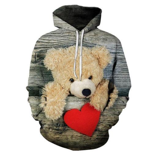 Teddy Bear Love 3D - Sweatshirt, Hoodie, Pullover