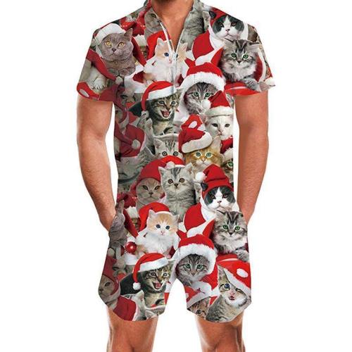 Men'S Ugly Christmas Rompers