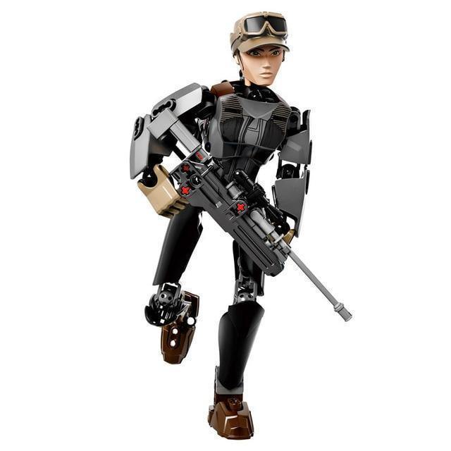 Star Wars Buildable Figure Stormtrooper Darth Vader Kylo Ren Chewbacca Boba Jango Fett General Grievou Action Figure Toy For Kid