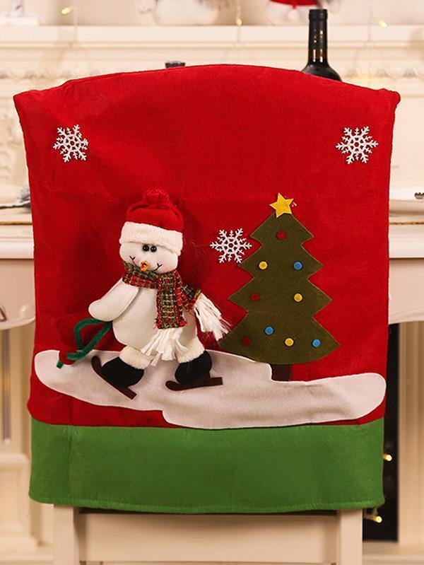 Christmas Chair Cover Set Christmas Decoration