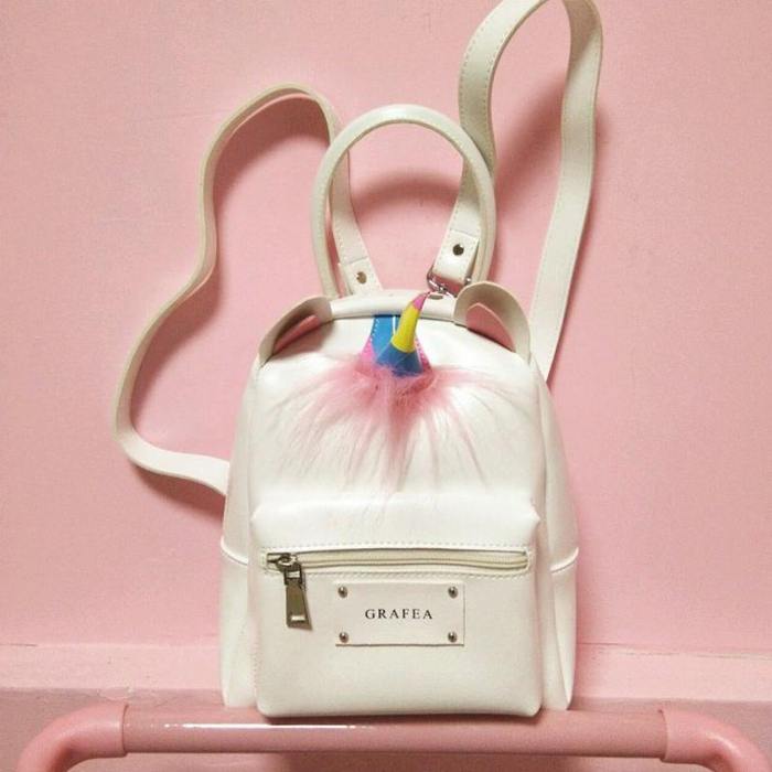 Plush Cute Unicorn Double Shoulder Backpack Bag Girls Birthday Gifts