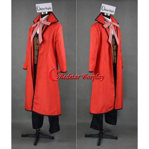 Black Butler Kuroshitsuji Shinigami Grell Sutcliff Cosplay Costume Custom In Any Size