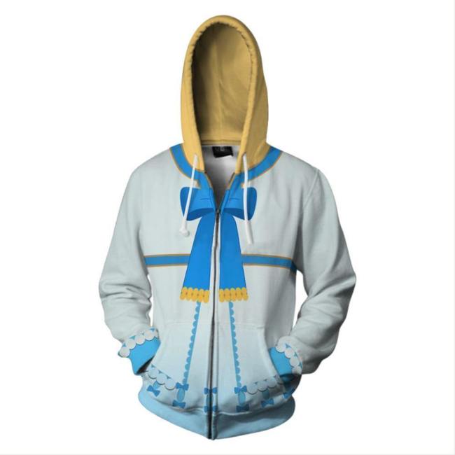 Adult Firo Hoodies Rising Of Shield Hero Zip Up 3D Print Jacket Sweatshirt