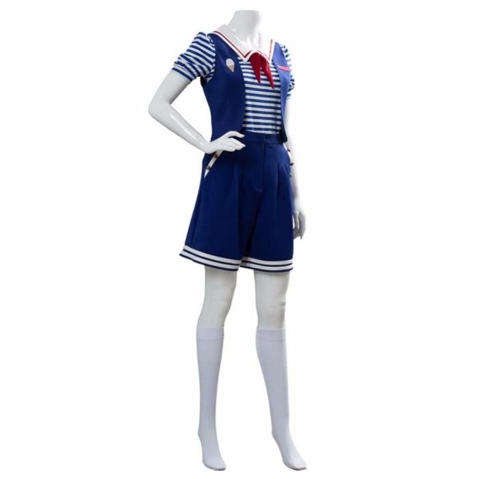 Stranger Things 3 Scoops Ahoy Robin Cosplay Costume Dress Steve Harrington