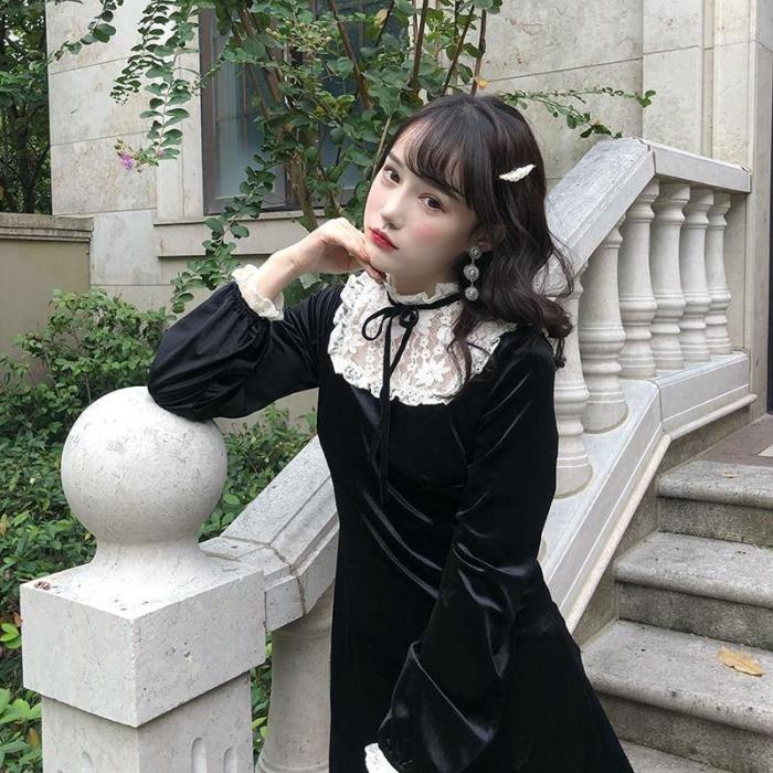 Victorian Vintage Gothic Lolita Dress Halloween Punk Dress Costumes