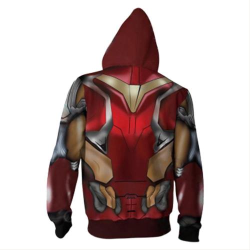 Adult Endgame Ironman Hoodie Halloween Cosplay Costume Hooded Sweatshirts