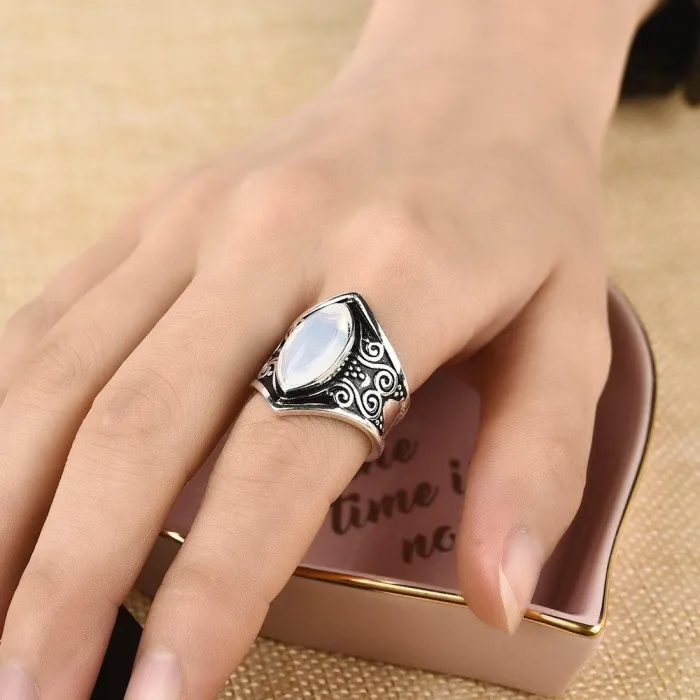 Vintage Moon Opal Ring