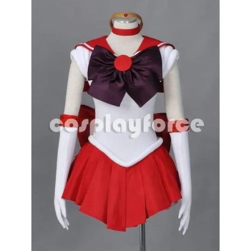 Sailor Moon Sailor Mars  Cosplay Costume With Two Headwears