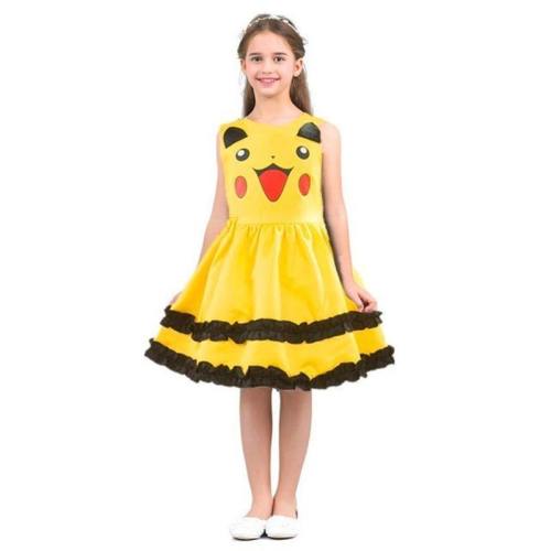 Pikachu Cosplay Costume Halloween Pokemon Birthday Princess Dress