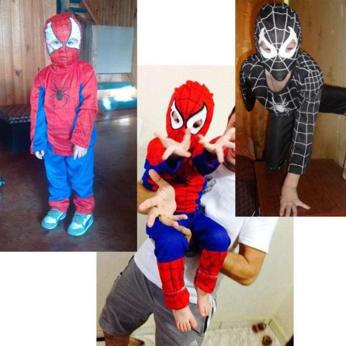 Spider Man Children Clothing Sets Spiderman Halloween Party Cosplay Costume Kids Long Sleeve Super Hero Batman Suits
