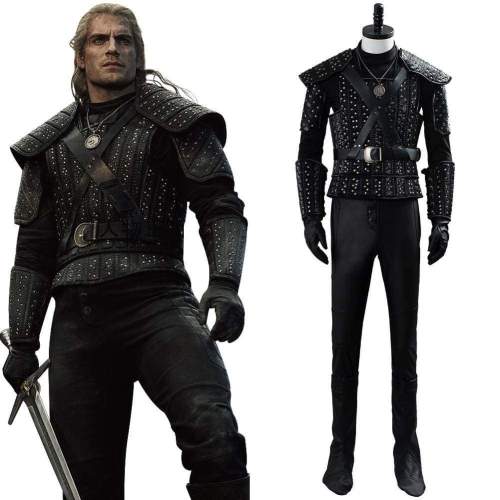 The Witcher Cavill Geralt Costume Uniform Tv Show Cosplay Costume