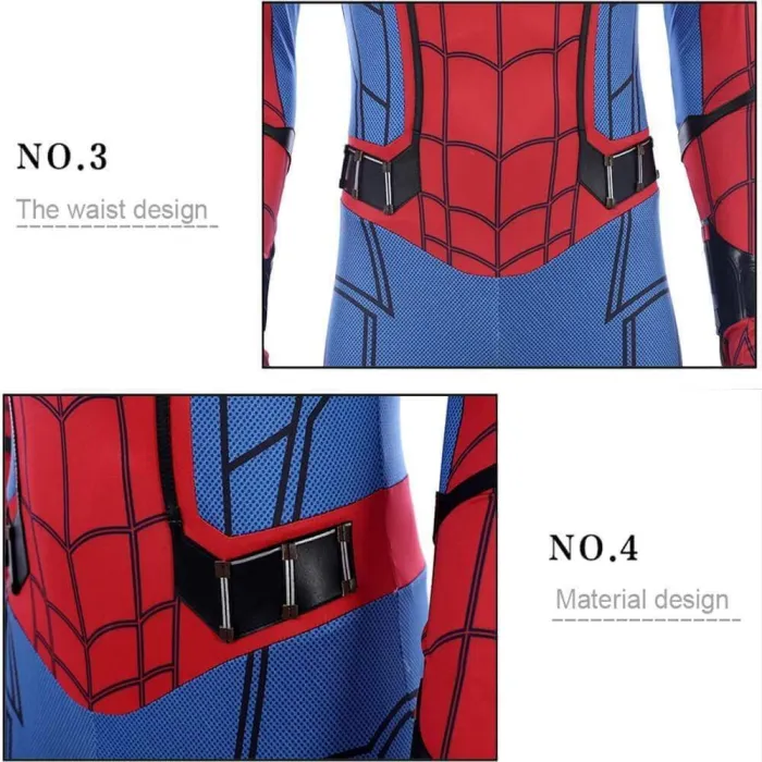 Spider Man Suit Homecoming Spiderman Jumpsuit Halloween Cosplay Costume