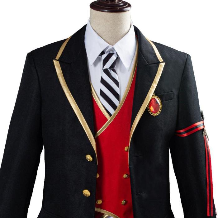 Twisted-Wonderland Riddle/Trey/Deuce/Cater/Ace Uniform Outfit Halloween Carnival Costume Cosplay Costume