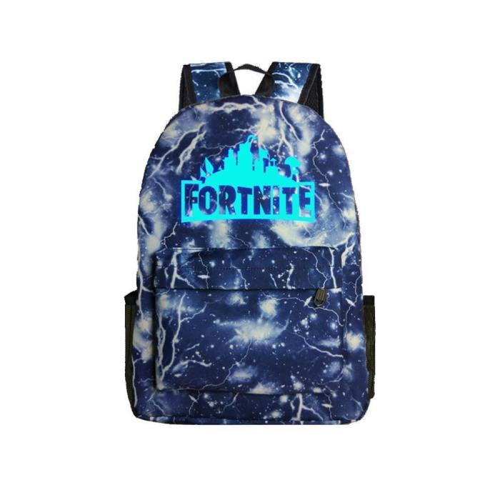 Game Fortnite 17  Canvas Luminous Bag Backpack Csso089