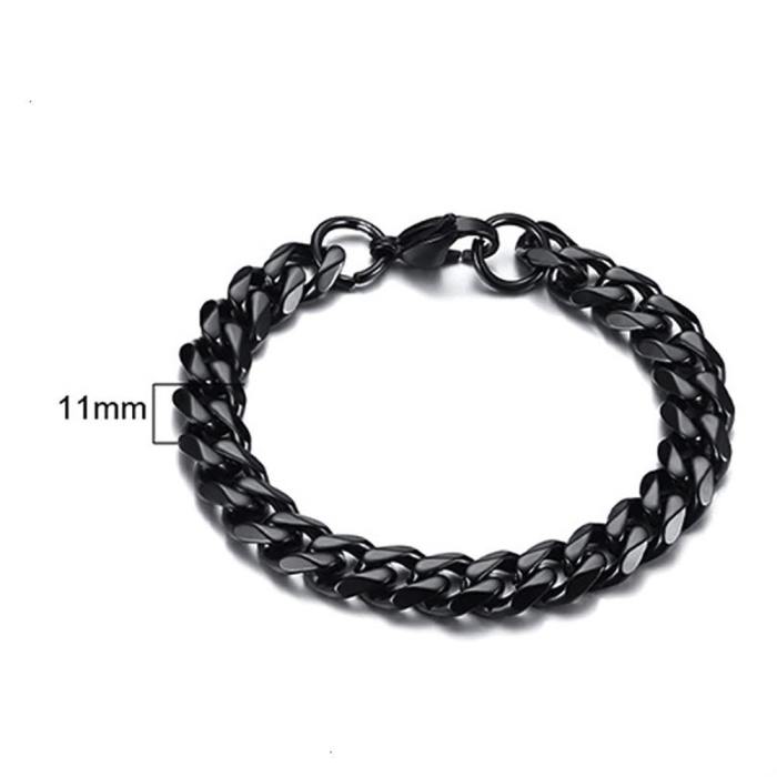 High-Fashion Stainless Steel Curb Chain Bracelet