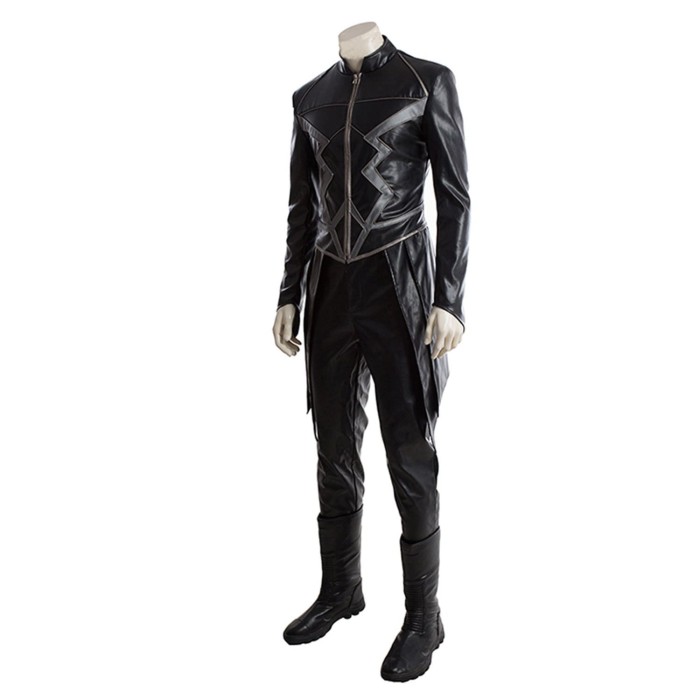 Tv Inhumans Black Bolt Blackagar Boltagon Outfit Cosplay Costume