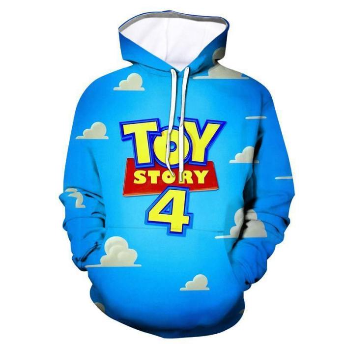 Vivid Toy Story 4 Printed Hoodie Kids Hooded Sweatshirt