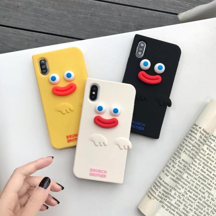 3D Funny Sausage Lips Brunch Brothers Silicone Phone Case