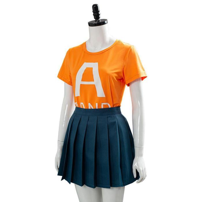 My Hero Academia Season 4 Uraraka Ochako School Uniform Outfit Cosplay Costume